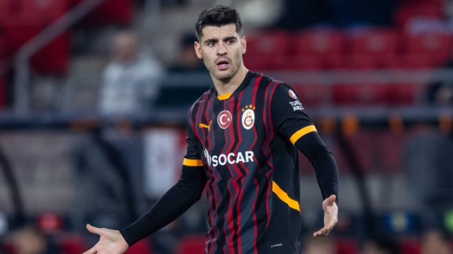 Álvaro Morata en un partido del Galatasaray (Cordon Press)