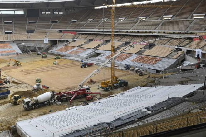 La Cartuja se prepara para acoger una nueva final de la Copa del Rey.