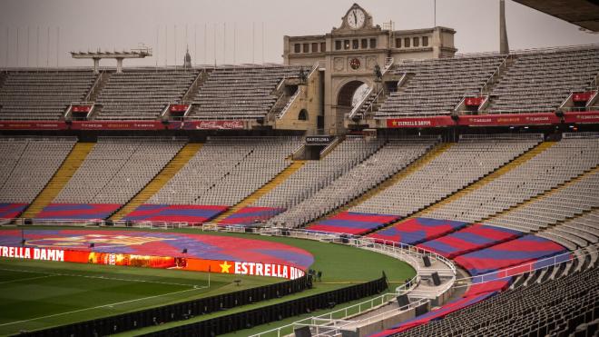 Montjuic, estadio del FC Barcelona (Barça)