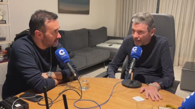 Juan Carlos Unzué Y Juanma Castaño en El Partidazo de la COPE (Foto: COPE)