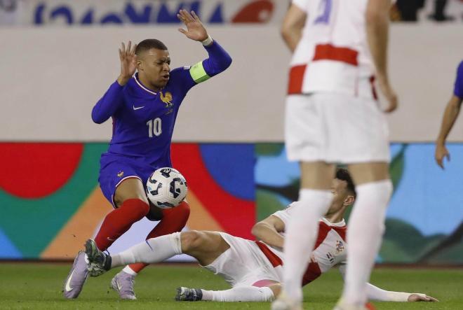 Mbappé, durante el Croacia-Francia (Foto: EFE).