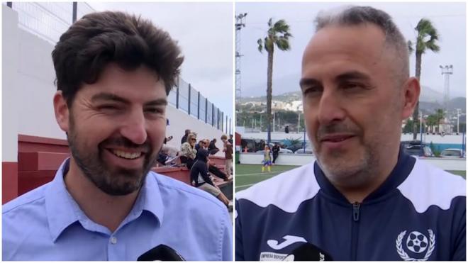 Salvador Moreno, coordinador y David Santos, primer entrenador (ElDesmarque)