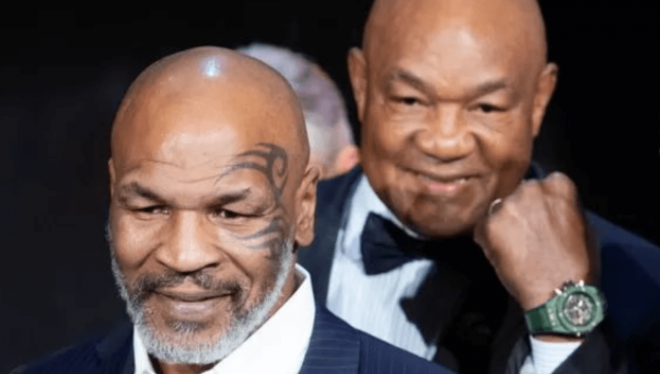 Mike Tyson y George Foreman.