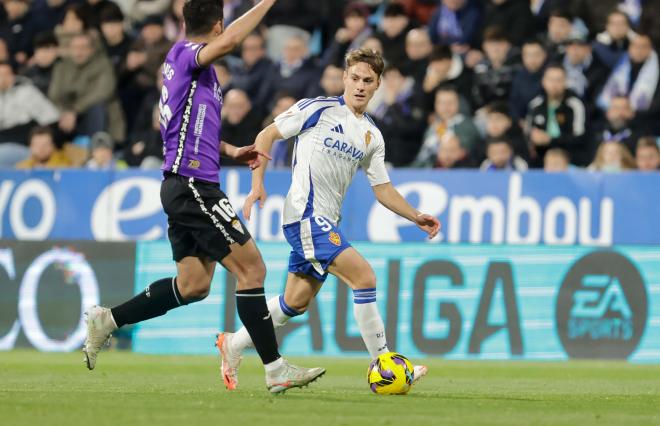 Dani Gómez, en el Zaragoza-Córdoba (Foto: LaLiga).