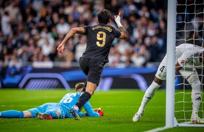 Gol de Hugo Duro ante el Real Madrid (Foto: Valencia CF)