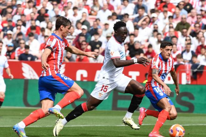 Akor Adams, ante el Atlético de Madrid (Foto: Kiko Hurtado).