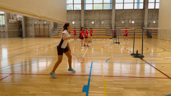 Carolina Marín en su vuelta a los entrenamientos (ElDesmarque)