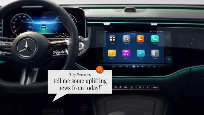 Mercedes-Benz mejora su sistema multimedia con inteligencia artificial.