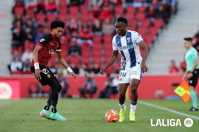 Johan Mojica, durante el Mallorca-Leganés (Foto: LaLiga).