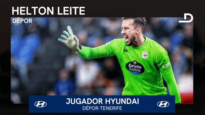 Helton Leite, Jugador Hyundai del Dépor-Tenerife.