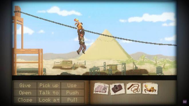 Indiana Jones y el Gran Círculo como un clásico de 8 bits