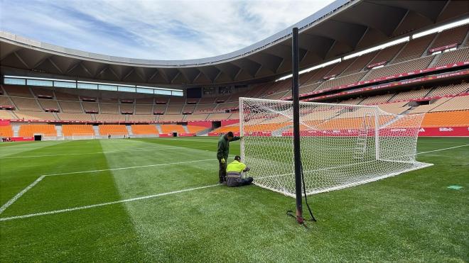 El Estadio de La Cartuja acoge al Betis y hará lo mismo con el Sevilla (Foto: Kiko Hurtado).