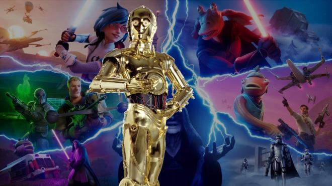 El leak de la skin de C-3PO para la temporada de Star Wars en Fortnite