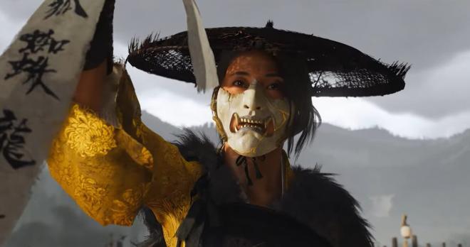Atsu en el último tráiler de Ghost of Yotei en la presentación de La Lista de Onryō.