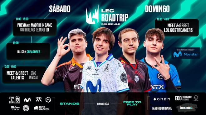 El roadtrip de la LEC 2025 deja un fin de semana especial en Madrid.