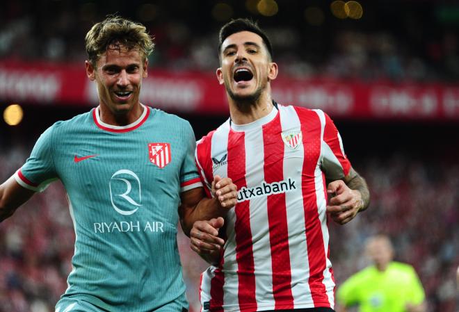 Marcos Llorente y Yuri, en el Athletic-Atlético (Foto: LaLiga).