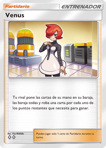 Es la única carta de partidario de la lista pero es muy efectiva tanto en early como en late.