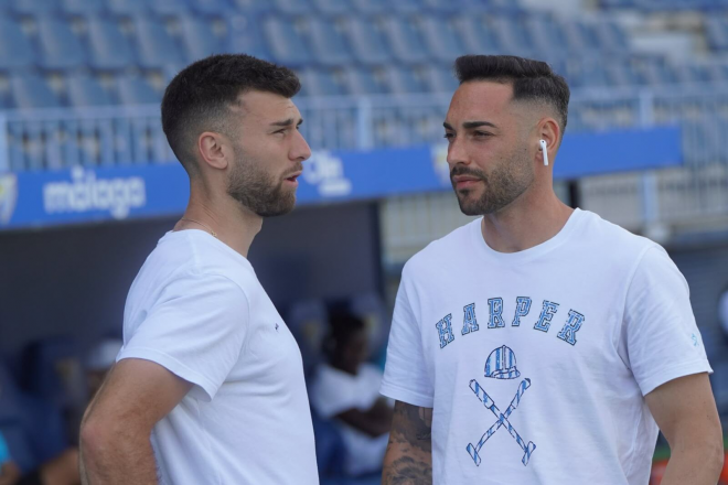 Reencuentro en La Rosaleda. (Foto: Castellón)