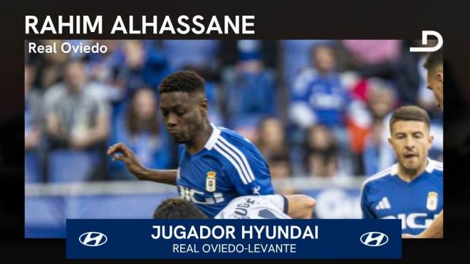 Rahim Alhassane, Jugador Hyundai del Real Oviedo-Levante.