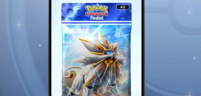 El nuevo sobre de Solgaleo en Pokémon Pocket.