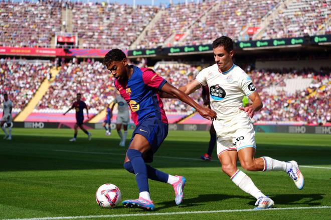 Lamine Yamal ante el Real Valladolid (Cordon Press)