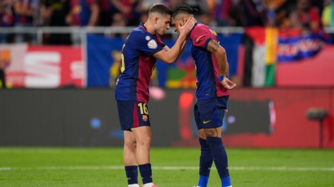 Fermín y Raphinha en la final de la Copa del Rey (Europa Press)