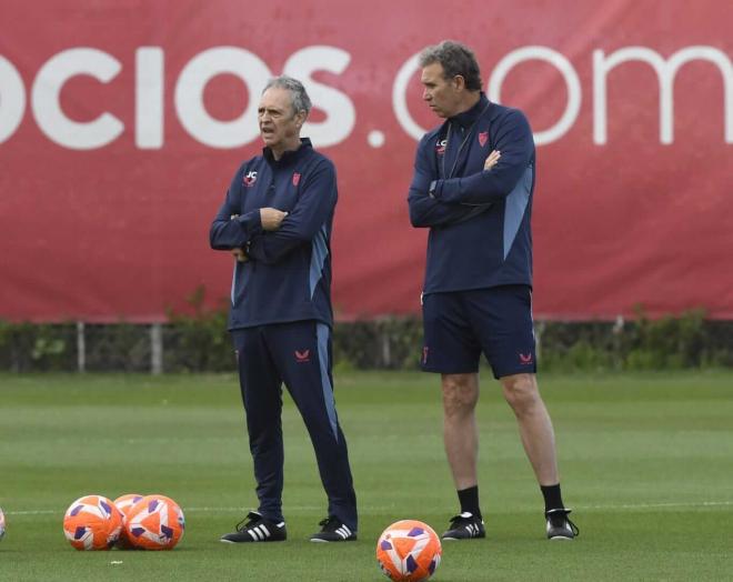 Joaquín Caparrós, junto a Luci, en la sesión del martes (Foto: Kiko Hurtado).