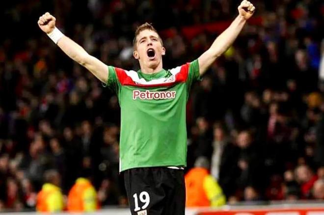 Gol de Iker Muniain en 2012 al Manchester United en Old Trafford (Foto: Athletic Club).