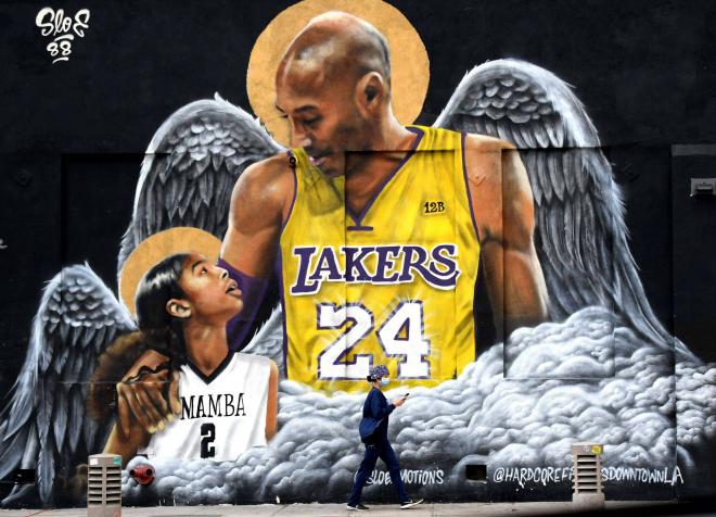El mural de Kobe y Gigi Bryant (Foto: Cordon Press)