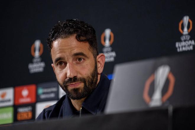 Rúben Amorim, en rueda de prensa del Manchester United (FOTO: EFE).