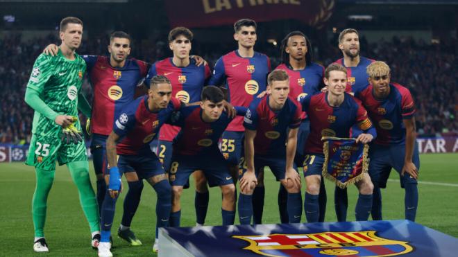 La alineación del Barcelona ante el Inter de Milán (Fuente: Cordon Press)