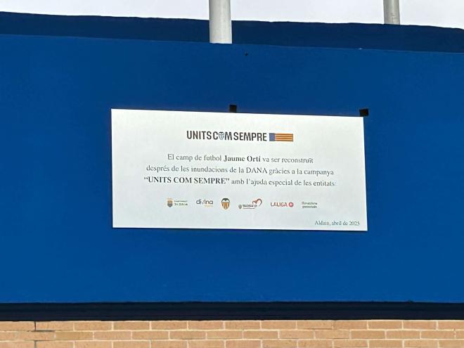 César Tárrega, inauguración campo Jaume Ortí de Aldaia