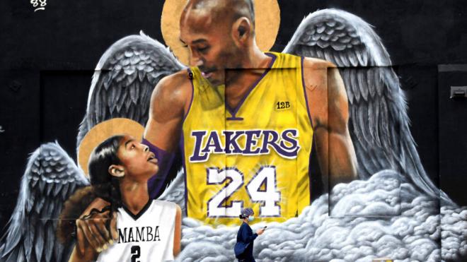 El mural de Kobe y Gigi Bryant (Foto: Cordon Press)