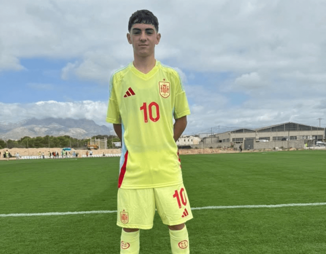 Bruno Luque, con las categorías inferiores de la selección.