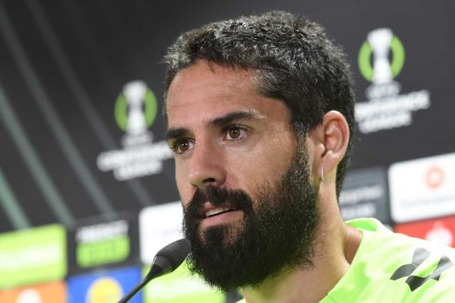 Isco Alarcón, en sala de prensa (Foto: Kiko Hurtado)