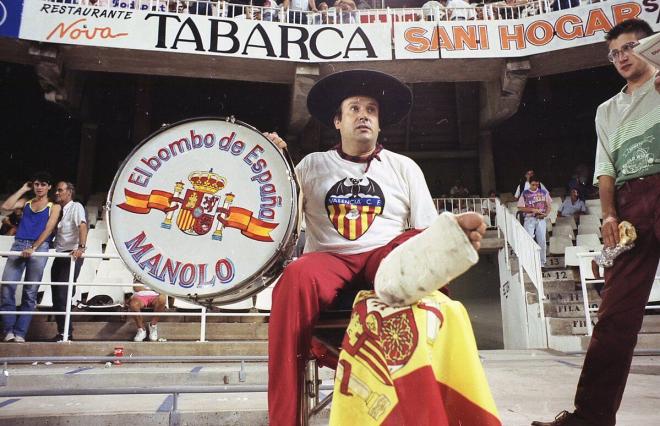 Manolo el del Bombo en Mestalla