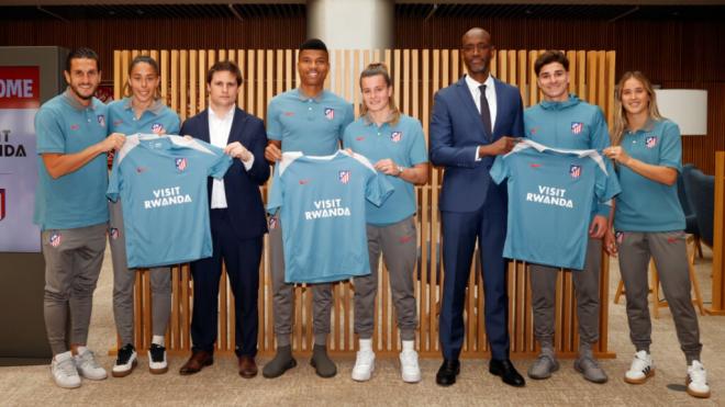 El Atlético de Madrid presenta a 'Visit Rwanda' como nuevo patrocinador ('X' Atleti)