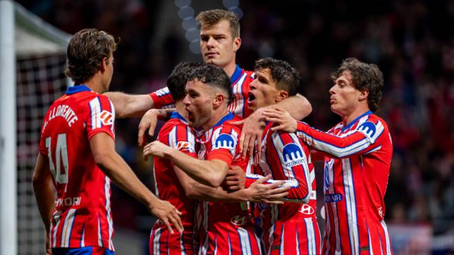 Sorloth celebra un gol con el Atlético de Madrid (Cordon Press)