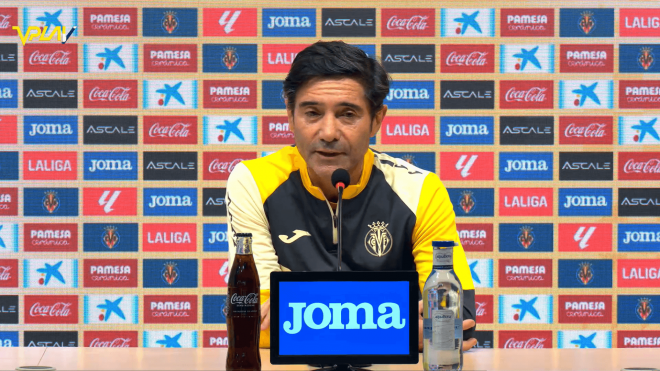 Marcelino García Toral, en rueda de prensa del Villarreal.