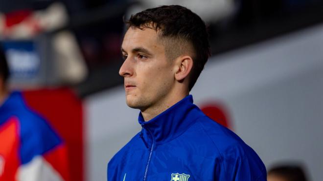 Marc Casadó en un partido con el Barça (Cordon Press)