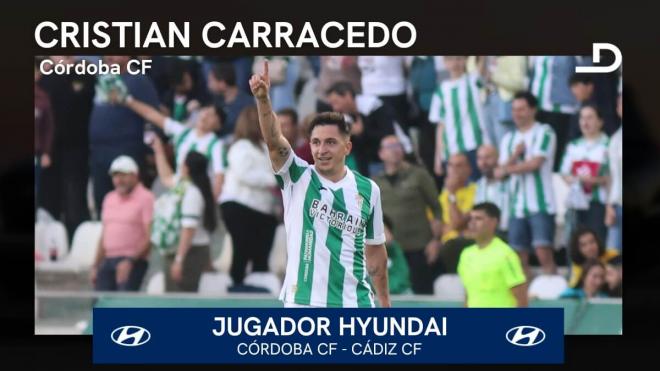 Cristian Carracedo, Jugador Hyundai del Córdoba-Cádiz.