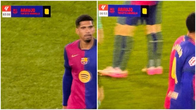 Ronald Araujo, en el partido ante el Real Valladolid (DAZN)