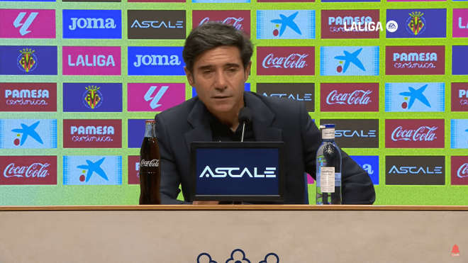 Marcelino García Toral, en rueda de prensa tras el Villarreal-Osasuna.