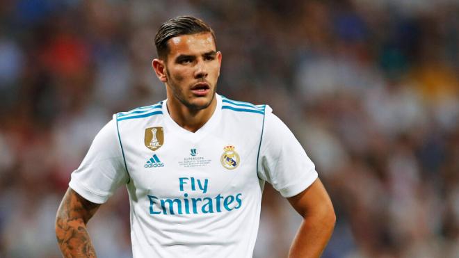 Theo Hernández en un partido con el Madrid en 2017 (Cordon Press)