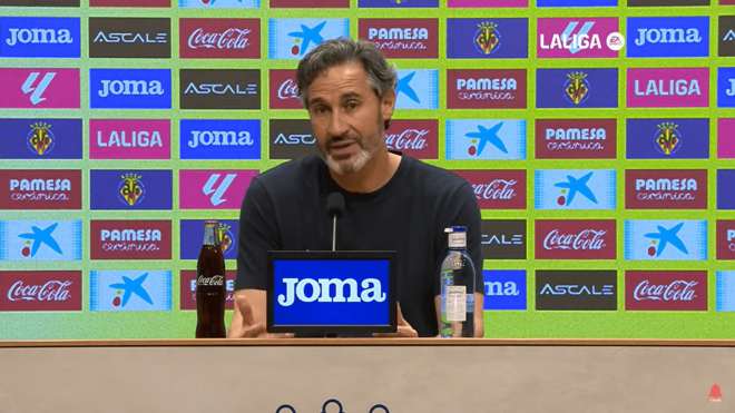 Vicente Moreno, en rueda de prensa tras el Villarreal-Osasuna.
