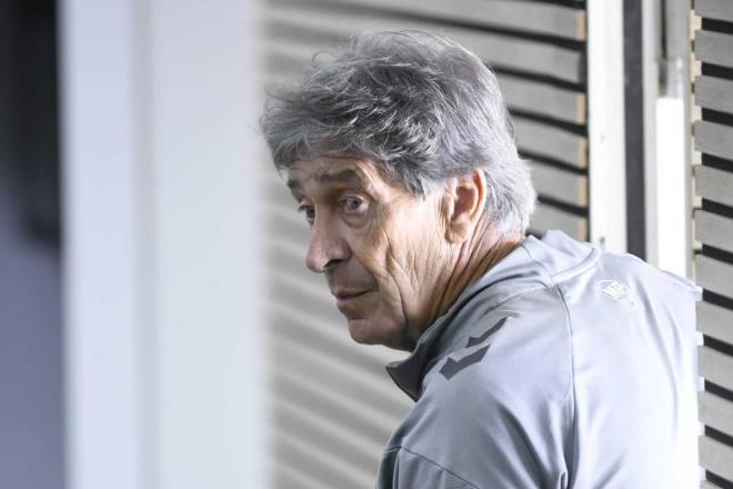 Manuel Pellegrini, en sala de prensa (Foto: Kiko Hurtado)