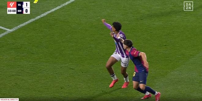 La jugada en la que se lesionó Dani Rodríguez (DAZN)