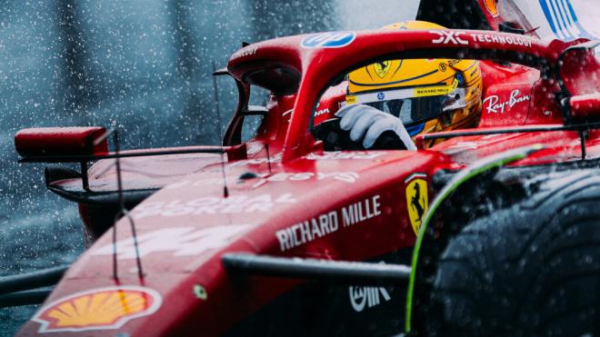 Lewis Hamilton, en el Gran Premio de Miami (Foto: Ferrari).