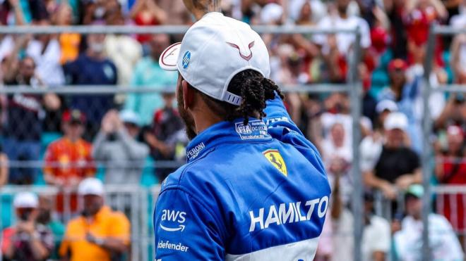 Lewis Hamilton, en el Gran Premio de Miami (Foto: Ferrari).