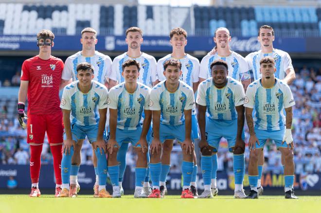 El once del Atlético Malagueño ante el Mancha Real (Foto: Málaga CF).